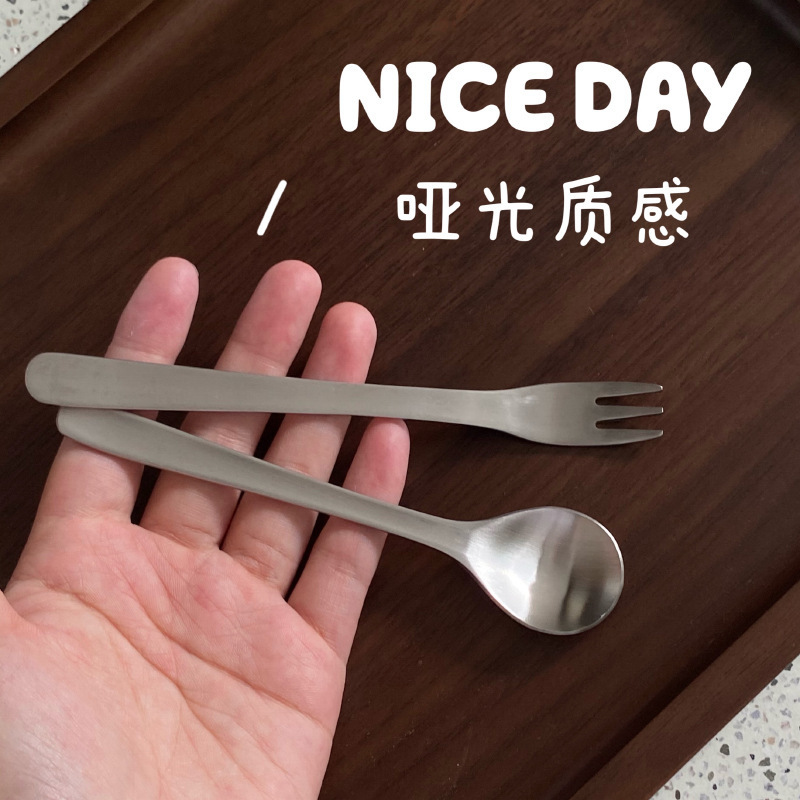 304 Stainless Steel Matte Coffee Spoon Western Food Creative Japanese Dessert Spoon Fork Vintage Restaurant Tableware 304 Stainless Steel Matte Coffee Spoon Western Food Creative Japanese Dessert Spoon Fork Vintage Restaurant Tableware