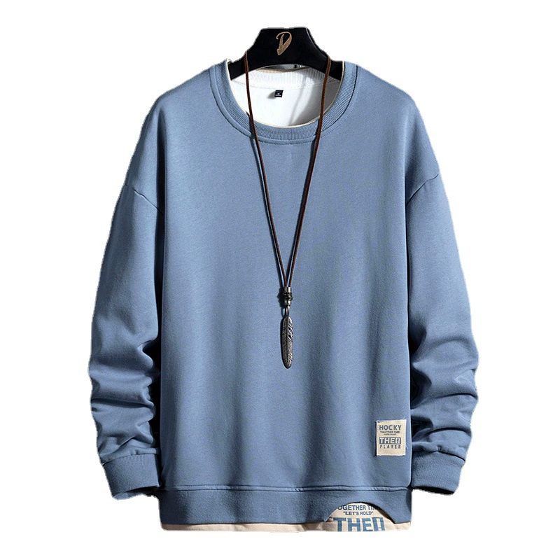 2022 Трансграничный свитер Новый мужской свитер Модный трендовый спортивный мужской корейский свитер с длинным рукавом, персонализированный внутри