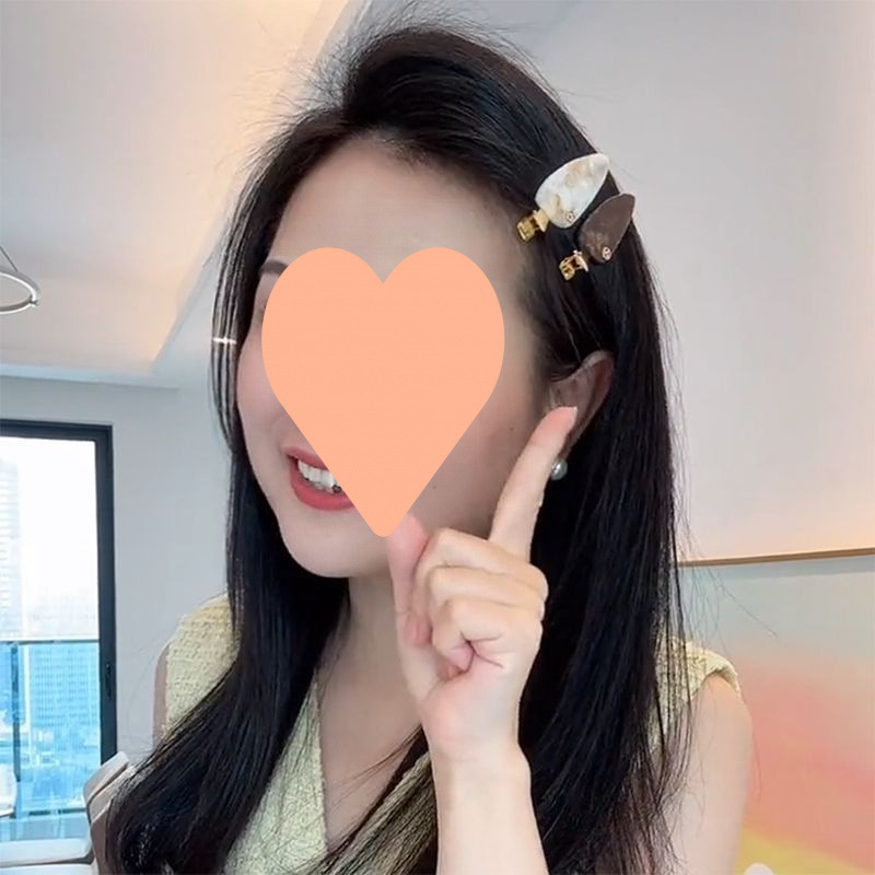 夹子头饰前额刘海女头顶发夹鸭嘴夹碎发发卡小巧精致边夹侧边气质|undefined