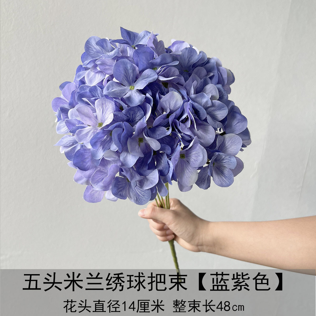 Flor azul cielo flor de bodas flor de seda flor de bodas flor de decoración de flor de vestíbulo flor de techo suave