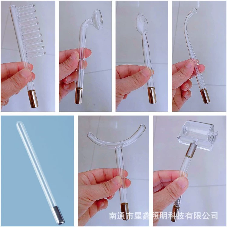 Трансграничное домашнее высокочастотное электротерапевтическое устройство для лица прыщи семь в одном портативная электротерапевтическая палочка красный свет фиолетовый озон