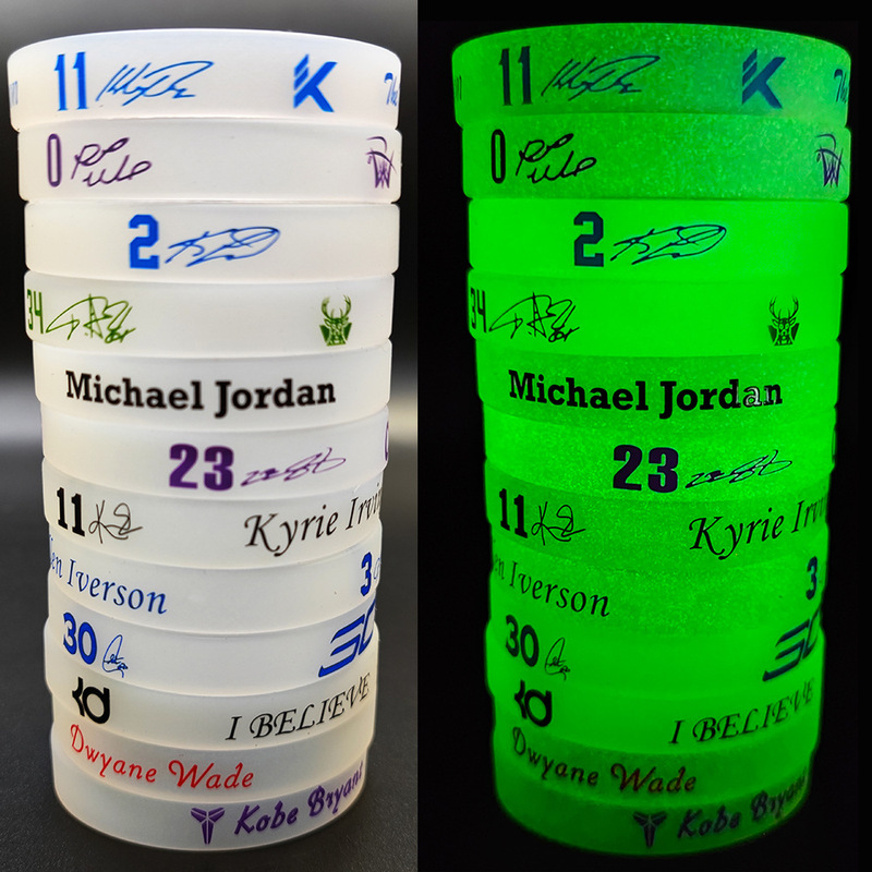 Basketball Nba Football Star Luminous Silicone Bracelet Fan Small Gift Sports Bracelet Souvenir Basketball Nba Football Star Luminous Silicone Bracelet Fan Small Gift Sports Bracelet Souvenir