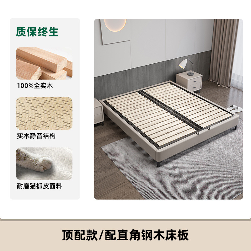 Cama de madera maciza pura sin cabecera, marco de fila silenciosa, dormitorio pequeño, cama de costura con ventana salediza de tatami de madera maciza para niños