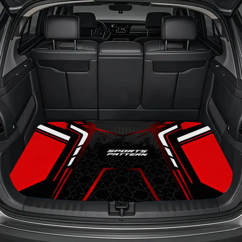 Amazon Temu Dropshipping Letter-Decorated Floor Mats, Car Trunk Mats, Dirt-Resistant and Wear-Resistant Sports-Style Car Floor Mats