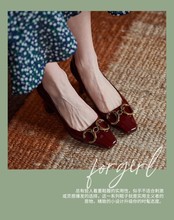高跟鞋女2021春季新款设计漆皮欧美气质女鞋方头金属扣粗跟单