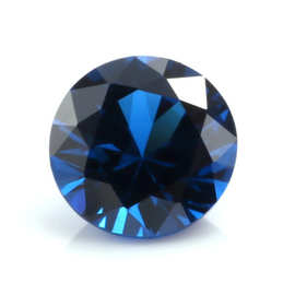 圆形113#蓝尖晶 1~12mm人造蓝宝石 合成尖晶石5A锆石宝石紫水晶