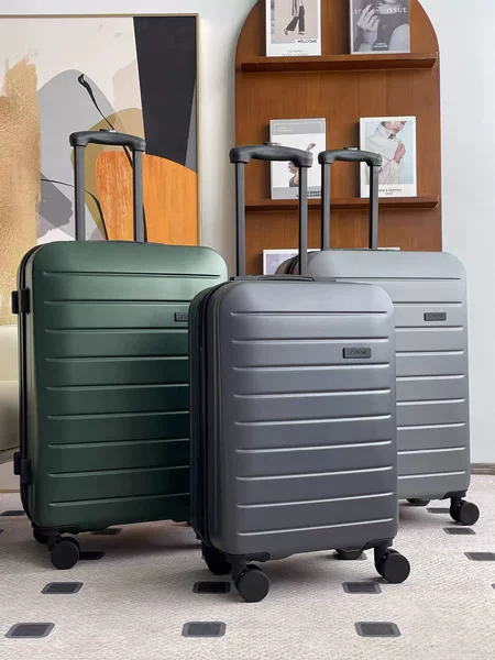 Export Suitcase with Silent Universal Wheels for Women, Foreign Trade 20/24/ 26inch Inch, Men's Checked Luggage with Password Lock, Travel Anti-Fall Trolley Case