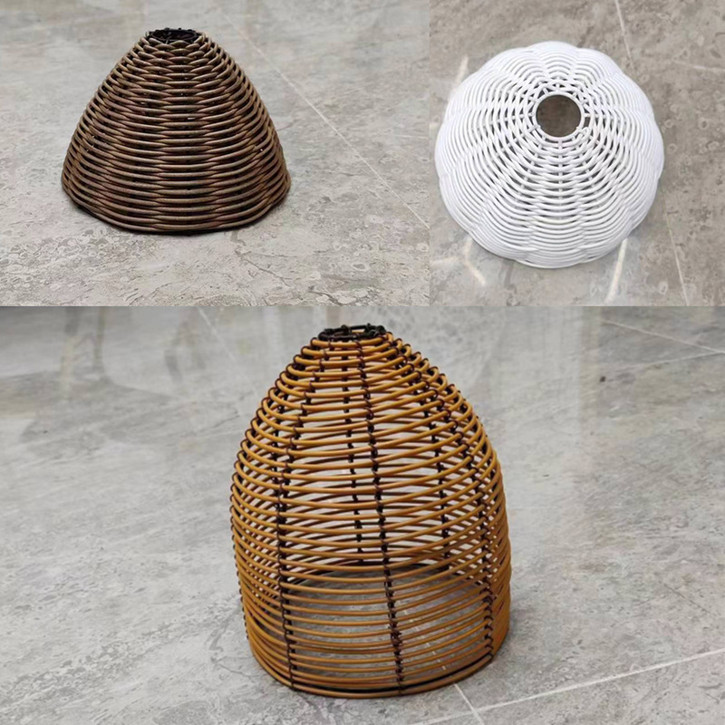 Manufacturers supply all kinds of bamboo and rattan lampshades led bulb string pullover cross-border export to Europe and the United States outdoor garden decoration
