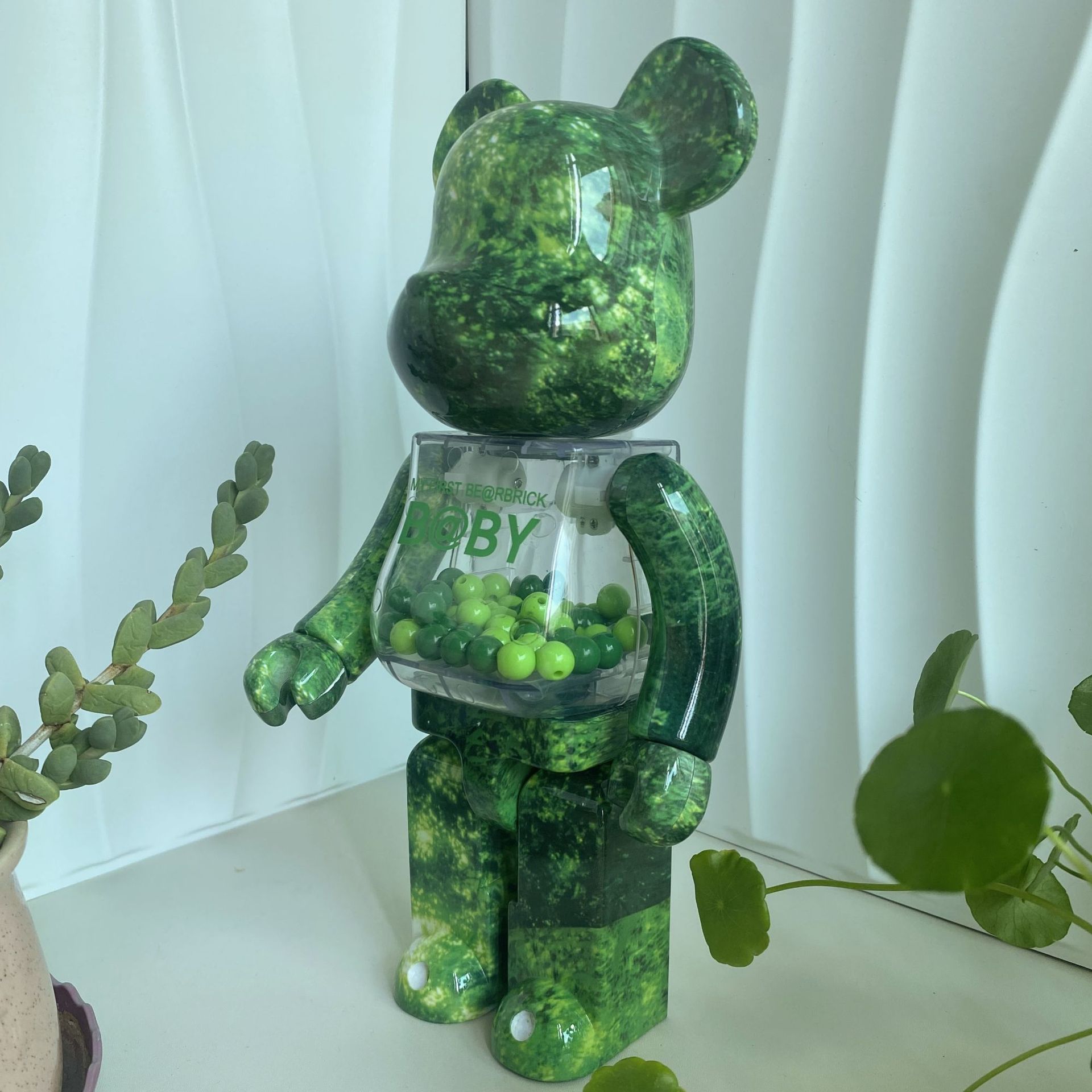 BEARBRICK400 % 100% 폭력적인 곰 장식품 숲 QIANQIU 패션 인형 폭발 장식품