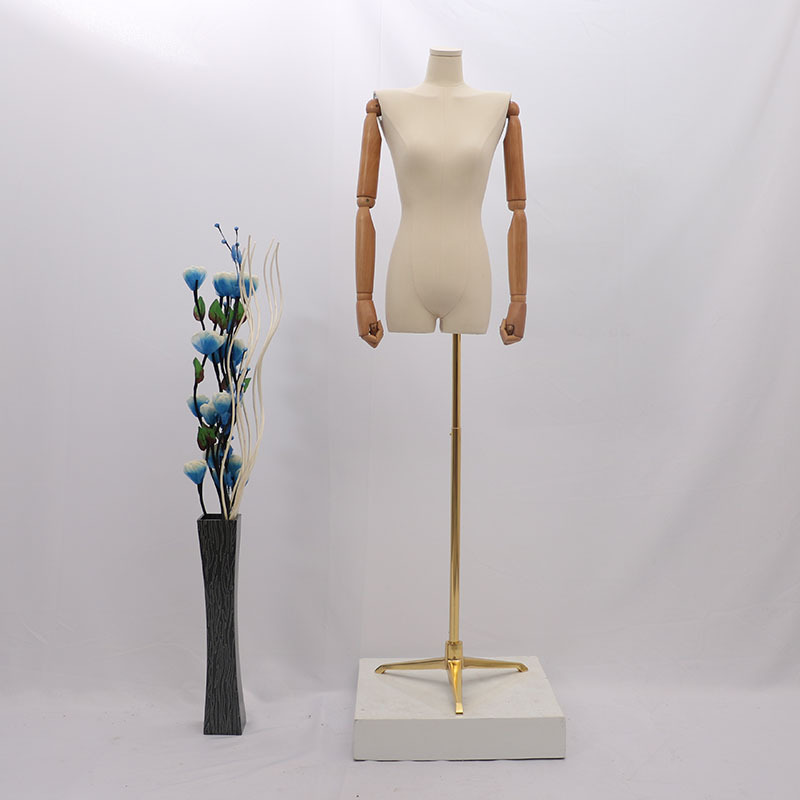 Hombro plano modelo femenino venta al por mayor tienda de Ropa Accesorios modelo de ropa de mujer estante maniquí soporte de exhibición modelo de media longitud