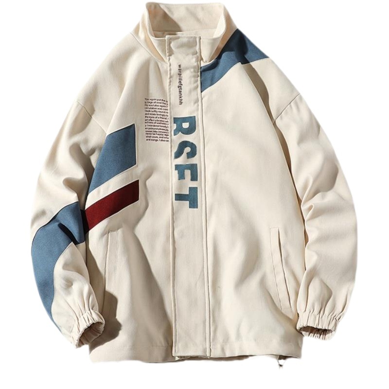 Chaqueta de estilo americano otoño personalizado de moda nueva chaqueta de los hombres de gran tamaño nacional moda frito calle Chaqueta estilo de gama alta