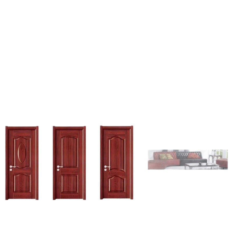 Puerta de madera maciza pintada puerta de madera blanca interior multicapa puerta de habitación puerta de dormitorio juego compuesto puerta de habitación insonorizada