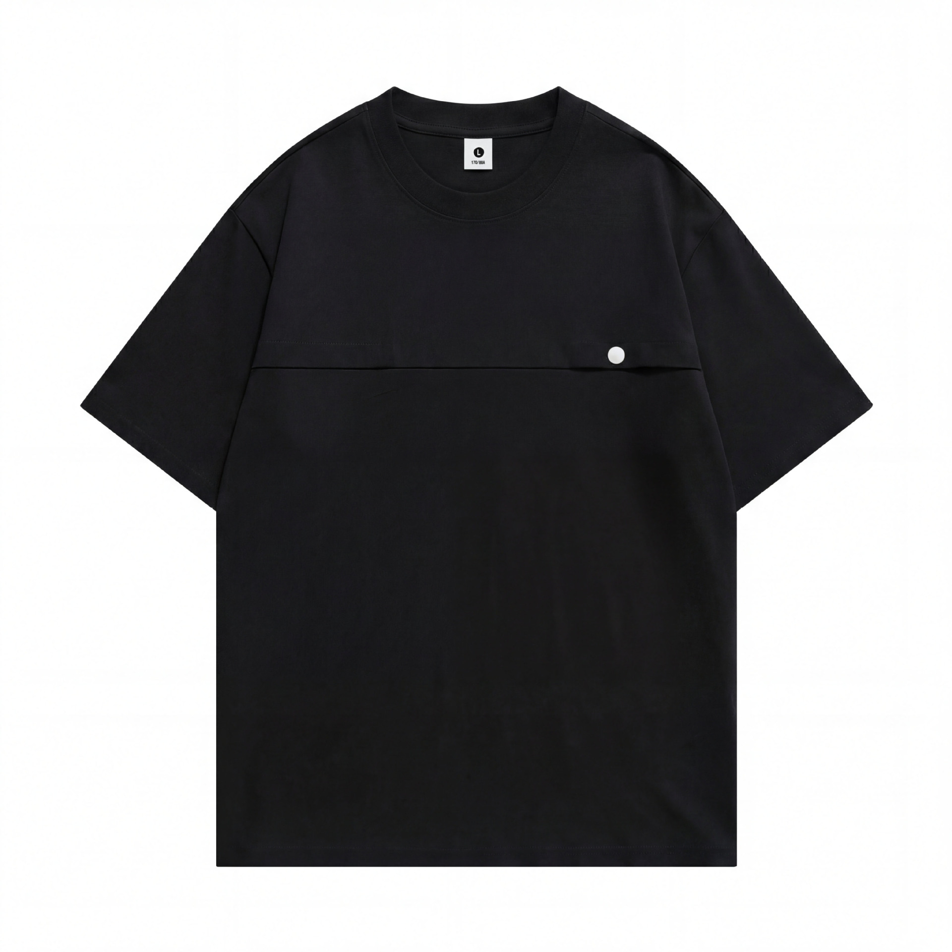 Camiseta de manga corta de marca de moda transfronteriza, camiseta de cuello redondo suelta para hombres, simple y casual de media manga, camiseta de estilo relajado para hombres.