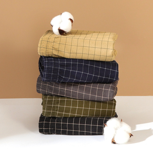 Minimalist fashionable new style Armani pants for men, cotton men's underwear, loose home large size sleep pants for men, straight leg pants