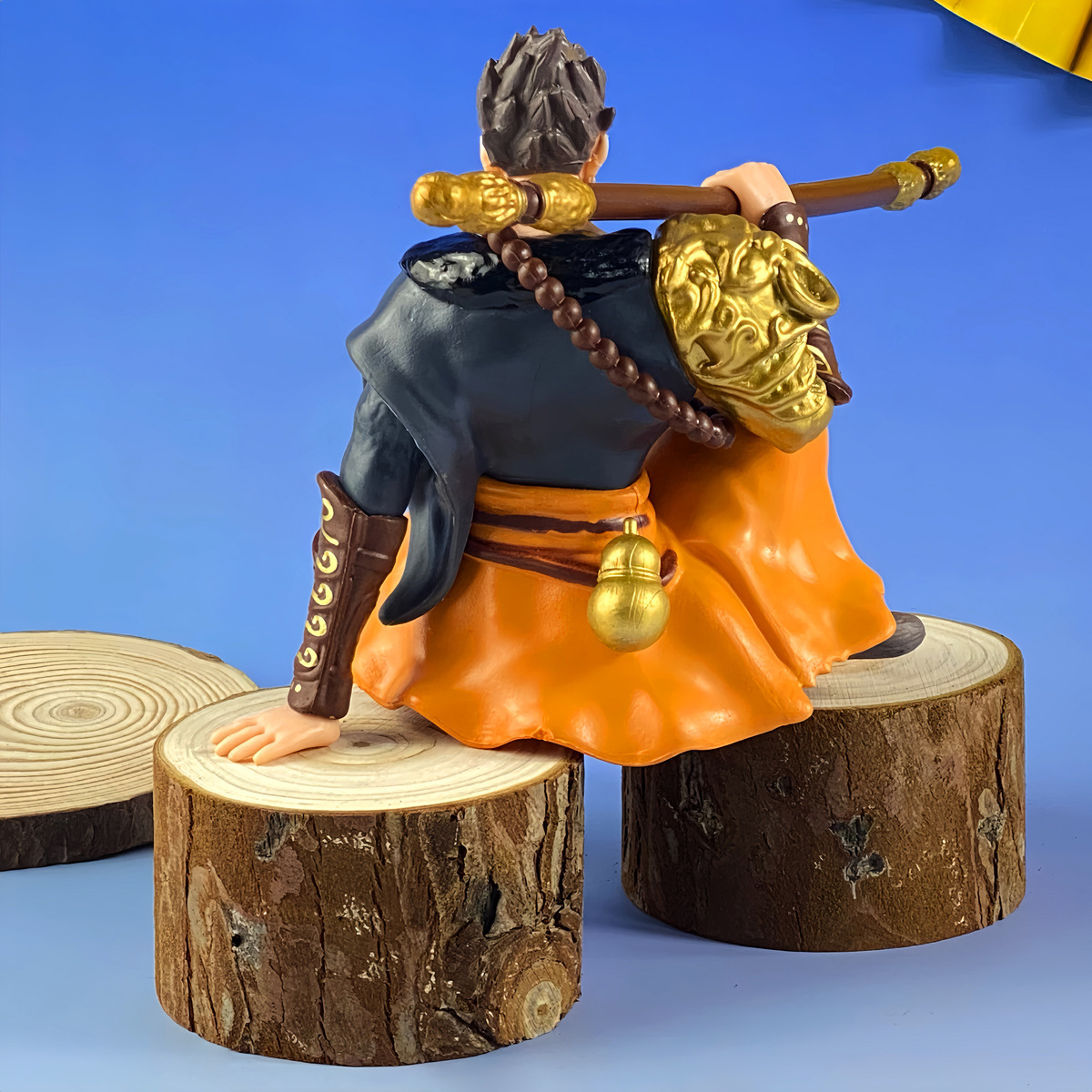 (2개) SUN WUKONG 손으로 만든 블라인드 박스 장식품 모델 여행 서쪽 신화 SUN WALKER PIG BAJIE 인형 기계 자동차 장식품