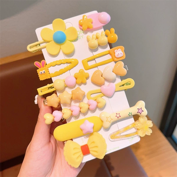 30# dopamine yellow hairpin set 14-piece set [Sealing]