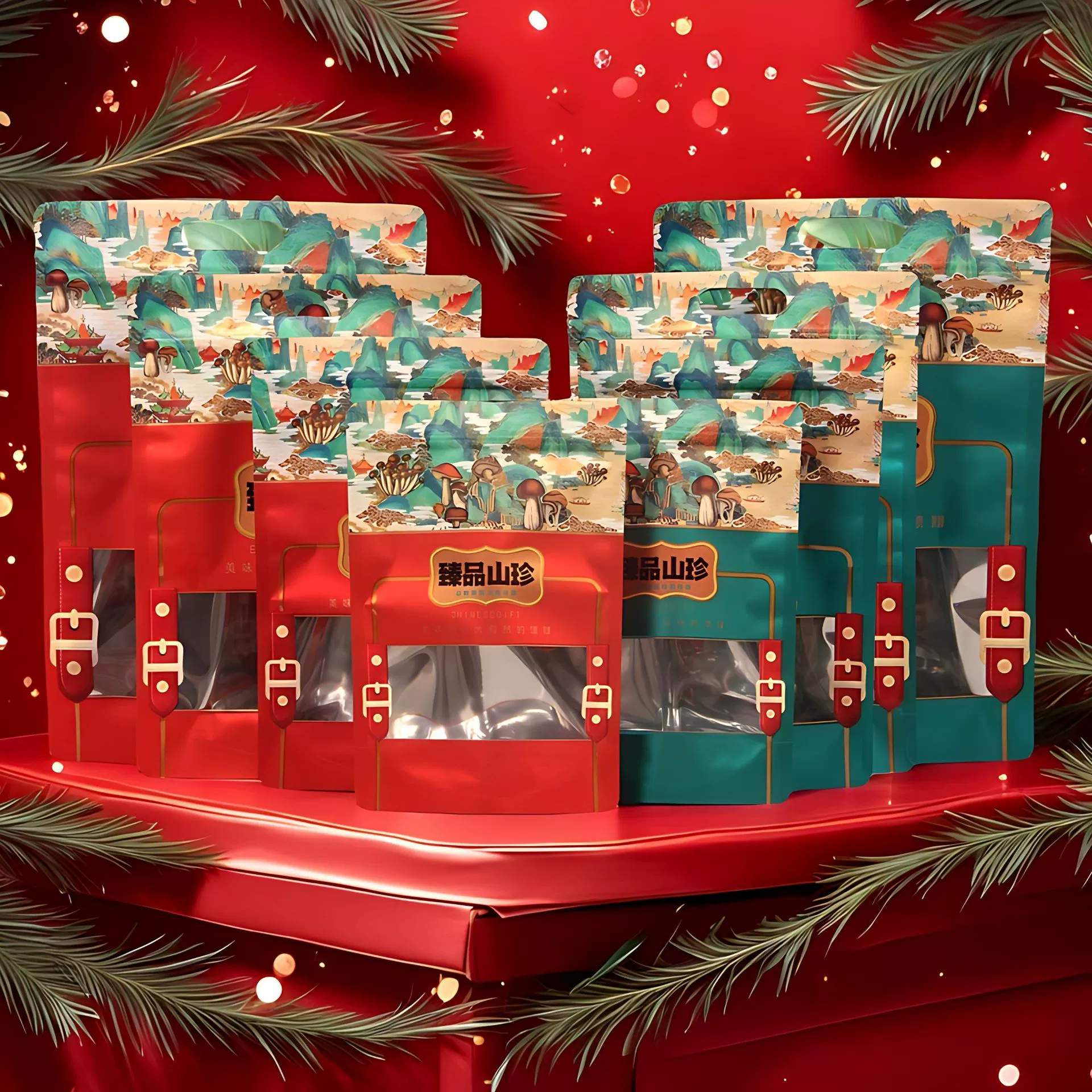 Сумка для упаковки Shanzhen грибы шиитаке сморчки грибы алюминиевая фольга самозапечатанная сумка