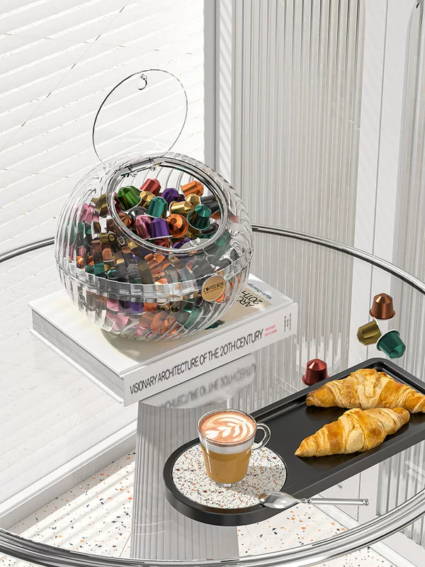 Coffee capsule, storage box, table tea bags, storage system