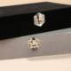 Cross-border high-grade flannel buckle necklace earrings jewelry jewelry box multi-layer large capacity jewelry jewelry storage box