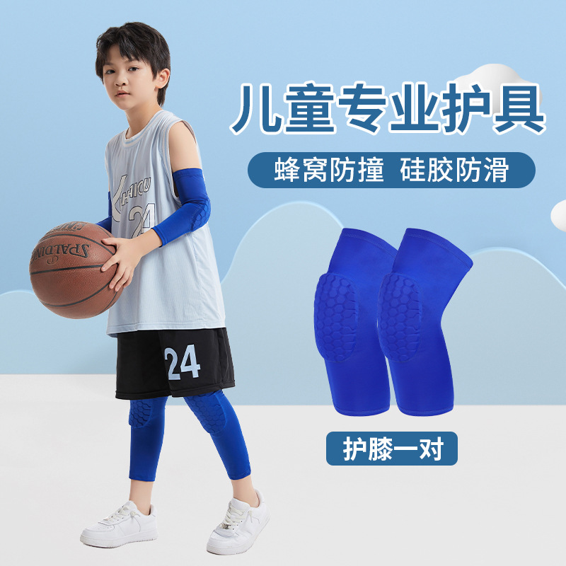 Deportes rodillera nido de abeja esponja de protección rodillo de patinaje baloncesto protector codo rodilla transpirable panal codo almohadilla niños equipo de protección