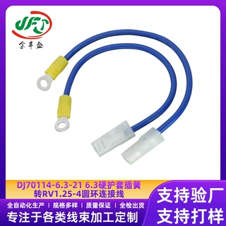 DJ70114-6.3-21 端子线 O 型冷压环连接线