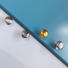 单孔铝锌合金家具衣柜抽屉水晶黄纯铜陶瓷黑色暗隐形门把拉手批发