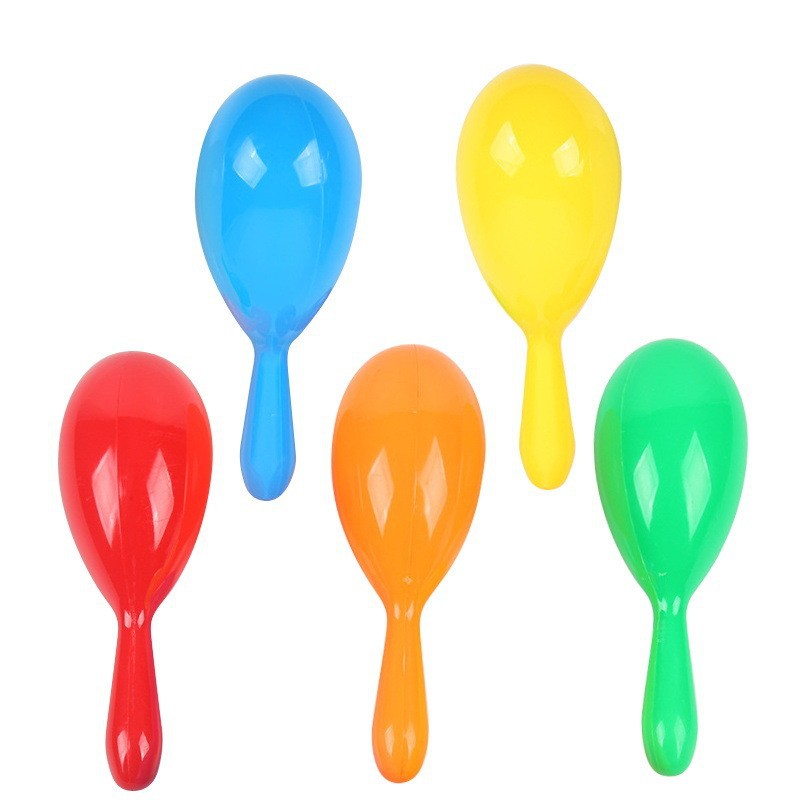 Manufacturer Wholesale 19cm Plastic Sand Ball Toy Children's Early Education Educational Sand Hammer Kindergarten Teaching Aids Educational Toys