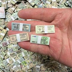 ミニミニミニシミュレーション紙幣偽札ドル人形屋部品小物