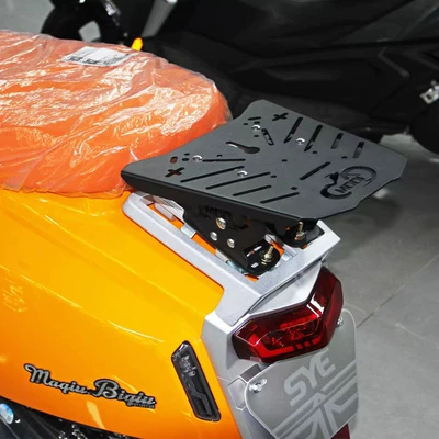 Suitable for Kaiwei Mbp C150 Motorcycle Tail Box, Retro Style Trunk, Storage Box Modification Parts (Motorcycle trunk) - tailstock-black