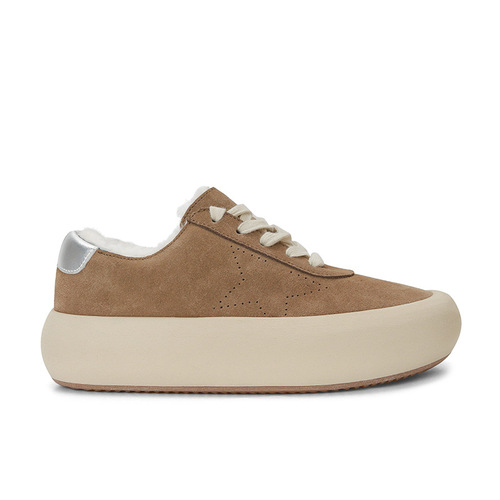 Genuine leather cow suede bread small dirty shoes women's thick soles  winter snow shoes old star cotton shoes casual sneakers
