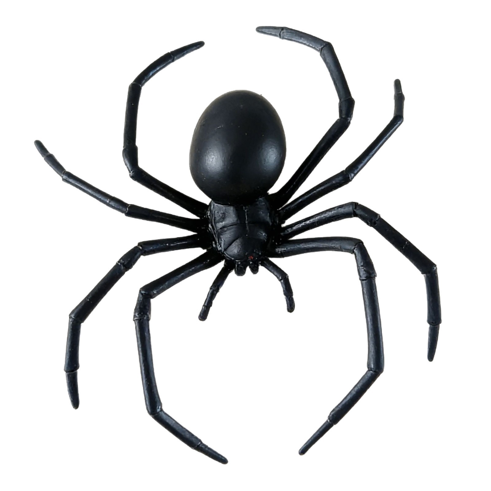 Decoración de Halloween props de simulación de araña viuda negra araña negra creativa novedad transfronteriza araña falsa araña grande araña
