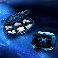 Four-compartment and six-compartment pill box travel packaging small pill box carry-on portable sealed Amazon cross-border