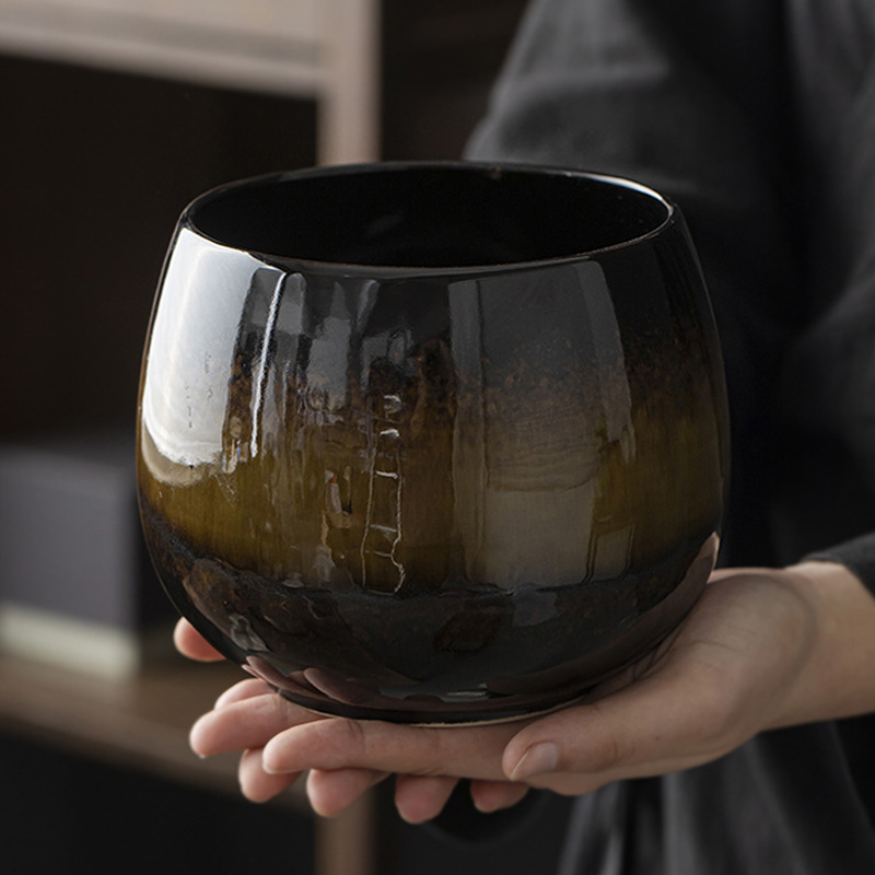Tea Washing Household Ceramic Tea Dregs Tank Desktop Water Pon Jianshui Tea Tank Waste Water Bucket Kung Fu Tea Ceremony Accessories Washing