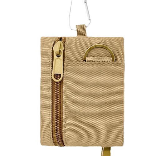 Outdoor tactical mini multi-functional headphone bag coin purse mini wallet for men sports wallet card case identity bag