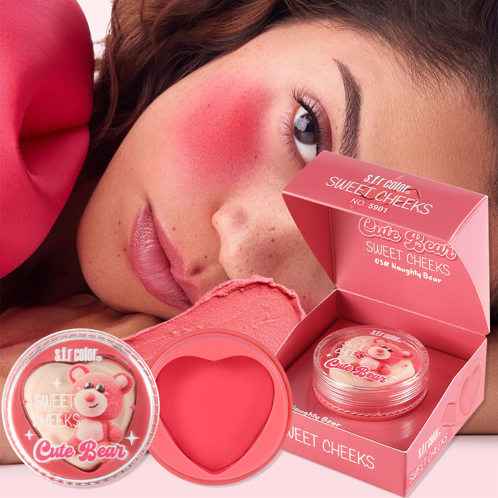s.f.r color transfronterizo exclusivo para el color natural de la energía vital, el amor, el color blush monocromático con polvo image 1