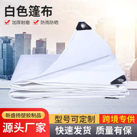 白色篷布防雨加厚刀刮布货场苫布养殖鱼池货车遮阳油布