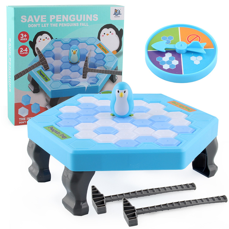 Pingüino romper el hielo Divertido juego multijugador de escritorio para niños guardar pingüino vencer Ice Cube guardar pingüino juguete al por mayor