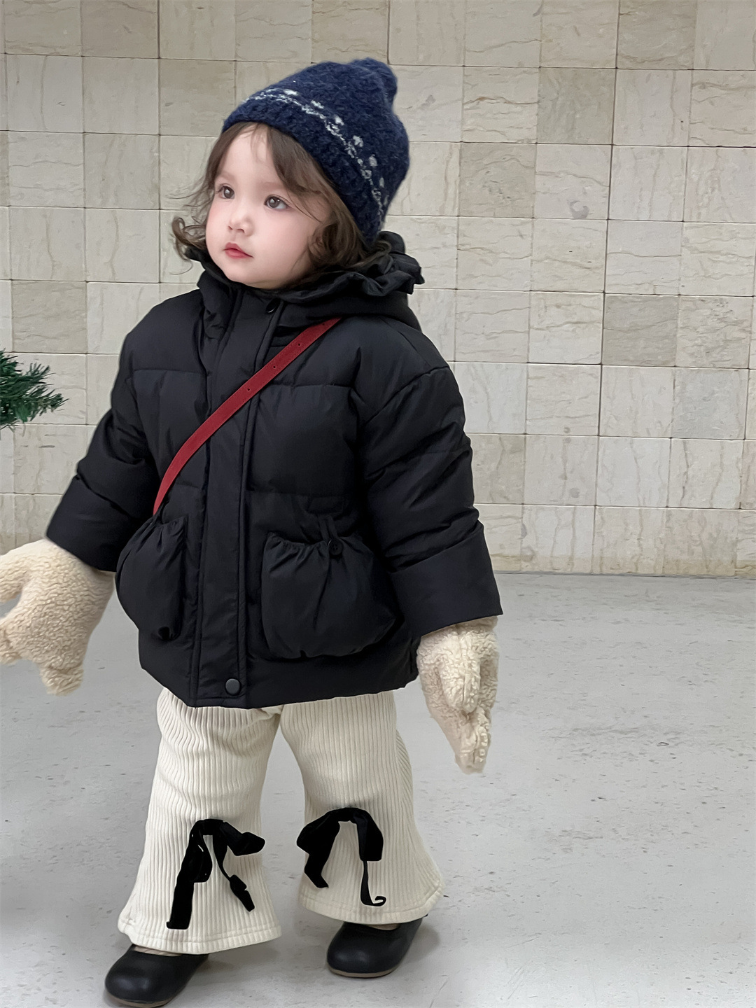 Invierno de niños abrigos de algodón grueso chaqueta de ropa infantil coreana chaqueta de algodón encapuchado bebé ropa de invierno de algodón cálido