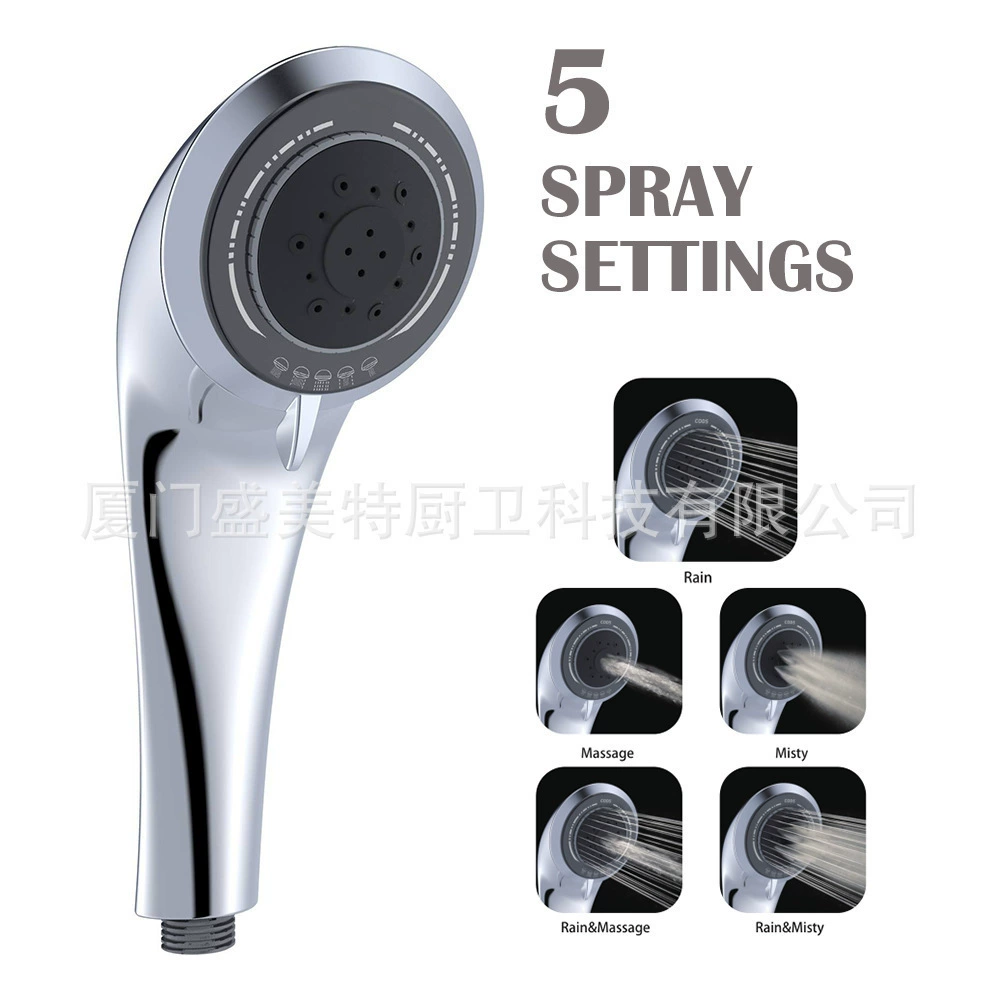 Японская душевая лейка Amazon с микропузырьками, 5 режимов, с подогревом воды, в американском стиле, ручная, для TikTok