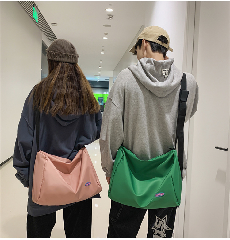 Candy Color Shoulder Bag Korean Leisure New Large-capacity Canvas Bag Wholesale display picture 2