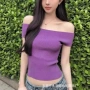 新款辣妹露肩夏季上衣