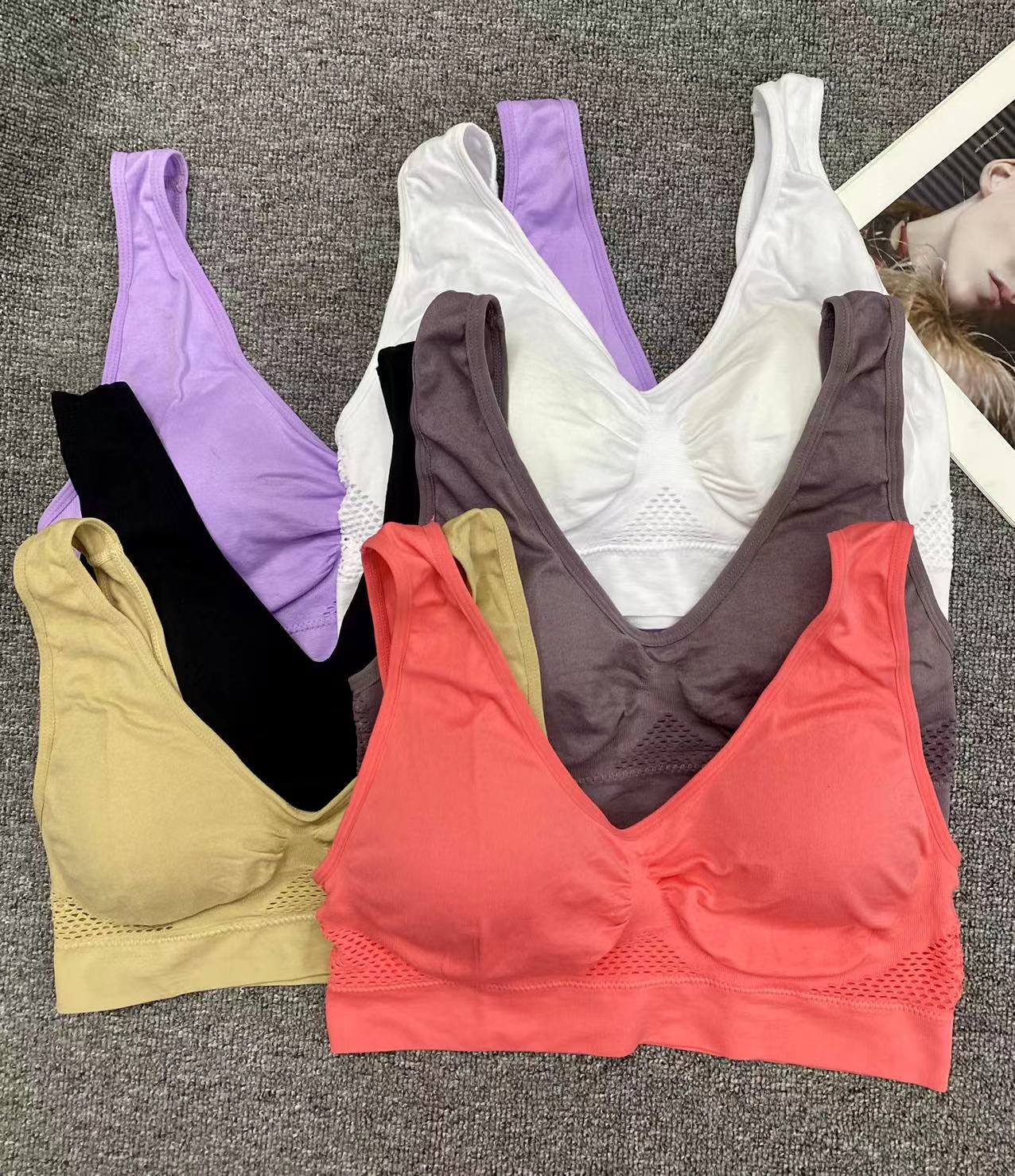 Nuevo chaleco sin acero, chaleco sin anillo de acero, ropa interior, chaleco de banda ancha, ropa interior sexy, sujetador de base