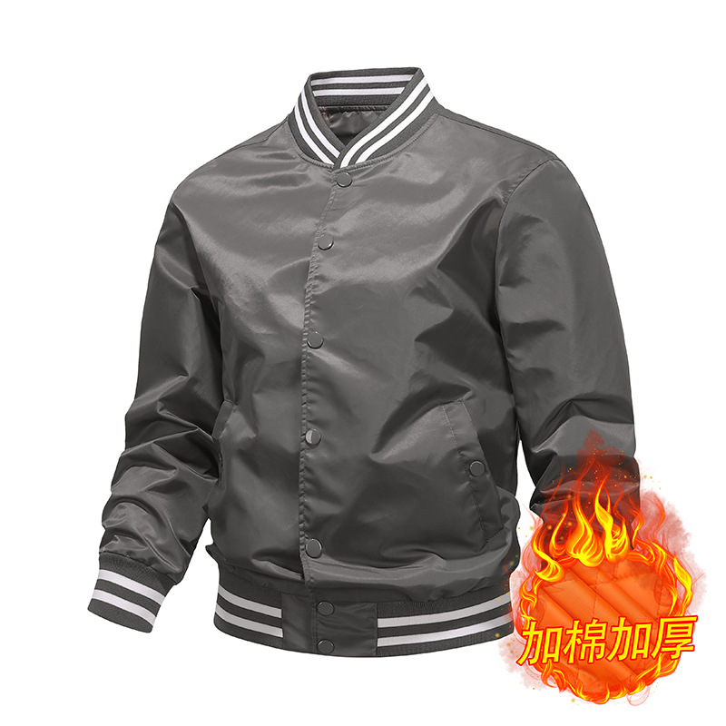 Algodón / color delgado chaqueta de piloto de béisbol hombre chaqueta de pareja chaqueta de trabajo de moda