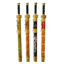 电镀越王剑竹木刀剑景区热销玩具宝剑地摊夜市竹剑舞台表演道具