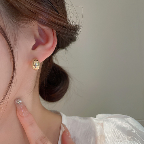 Red Bean Diamond Earrings for Women - Korean Style Fashion, Elegant and Refined, S925 Silver Studs, Instagram Inspired, Small and Cute, Hip-Hop Personality Earrings