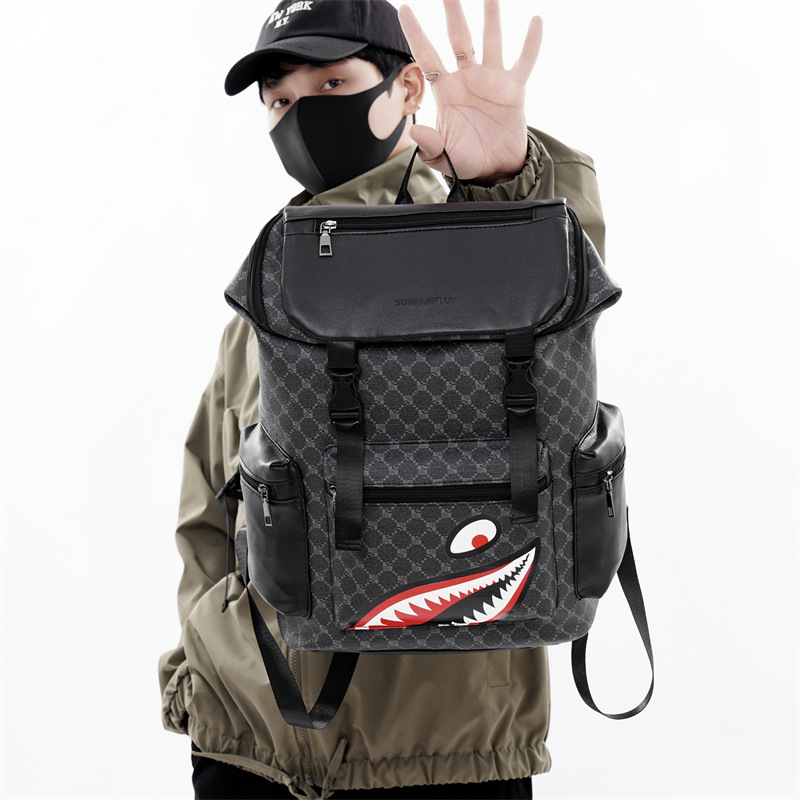Herren Rucksack Mit Karomuster, Großer Laptop Rucksack Für Reise_voghion.com