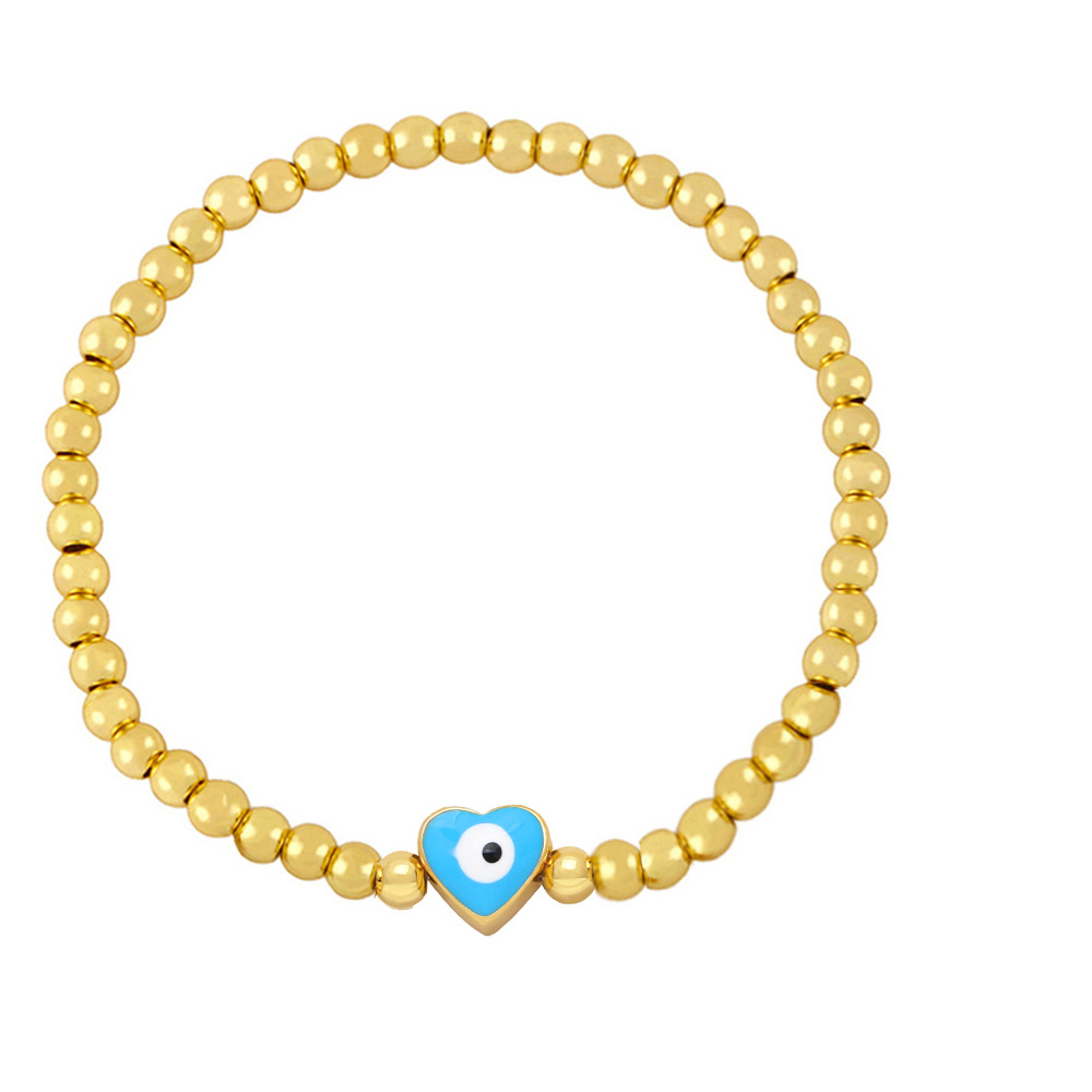 Fashion Heart Shape Copper Bracelets Enamel Copper Bracelets