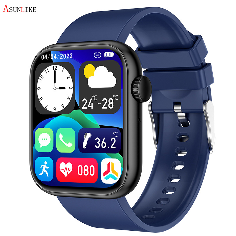 Comercio exterior nuevo QX7 pulsera inteligente 1,85 llamada Bluetooth conexión directa con un solo clic medición de oxígeno en sangre real temperatura corporal reloj deportivo