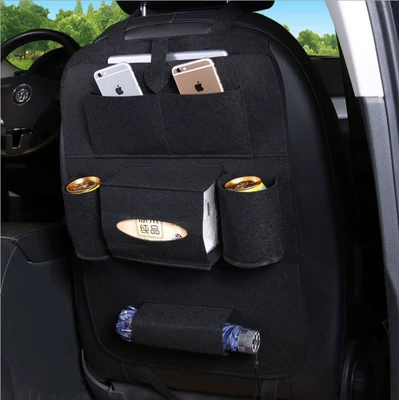 Car supplies car seat back storage bag multi-functional back storage bag creative and practical car hanging bag finishing box (Other Automotive Interior Supplies) - black