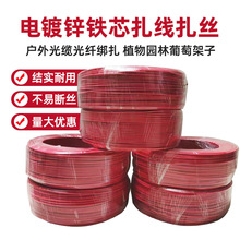 红扎线200米1.0 1.2 铁芯扎线 捆绑线铁丝扎线扎丝通信维护绑扎丝
